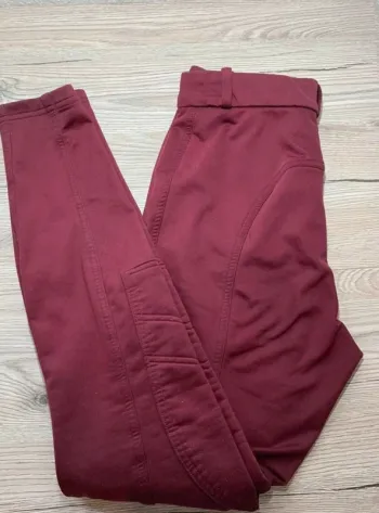 Pantalon d’équitation hiver bordeaux  XS