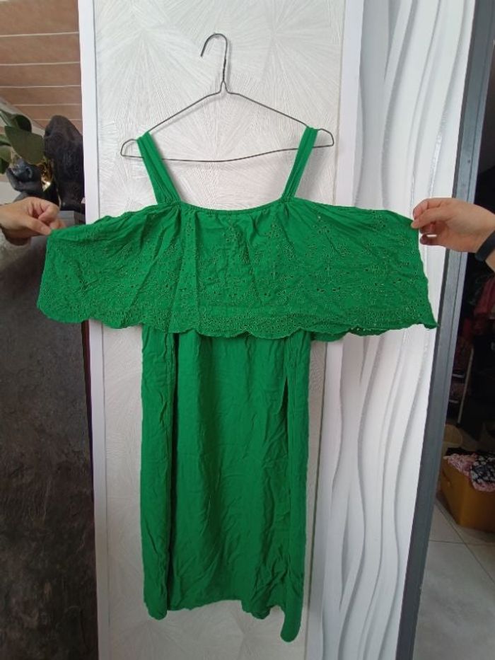 Robe tunique verte