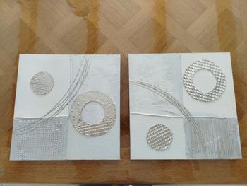 Lot de 2 cadres en toile 30 cm x 30 cm