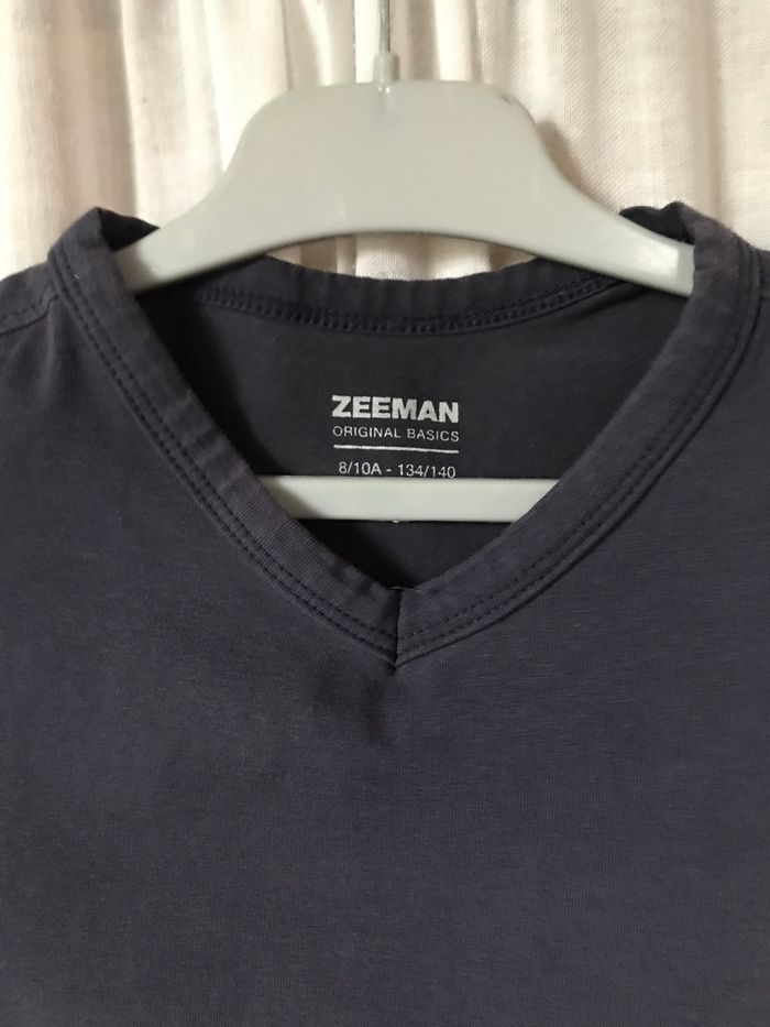 T-shirt bleu marine 8/10 ans Zeeman - photo numéro 4