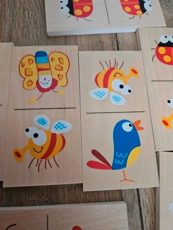 Jeu de 28 dominos en bois - photo numéro 7