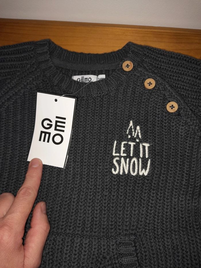 pull neuf grosse maille 24mois Gémo - photo numéro 2