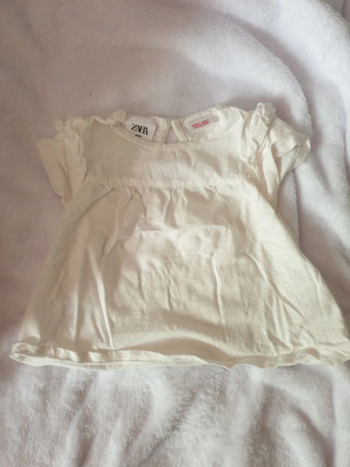 Lot 4 tee shirts 3 mois zara