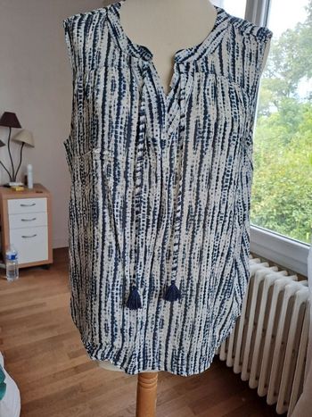 blouse bleu banc breal 46