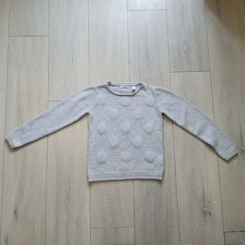Très jolie pull gris. Fille 10 ans. marque Okaidi