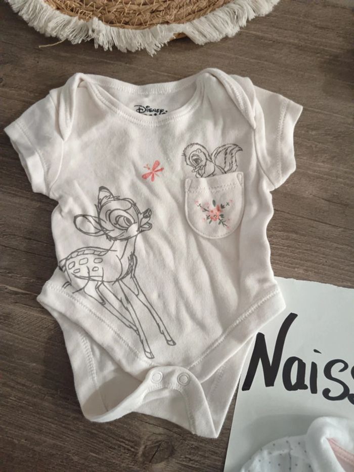 🌞 lot de 3 bodies naissance obaibi Disney - photo numéro 2