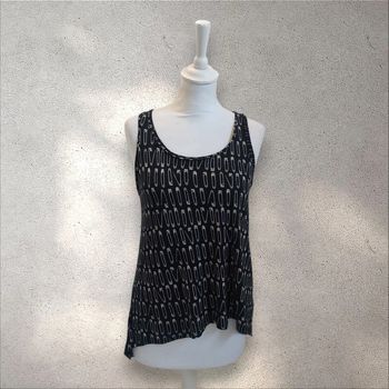 Débardeur long asymétrique à motifs taille S