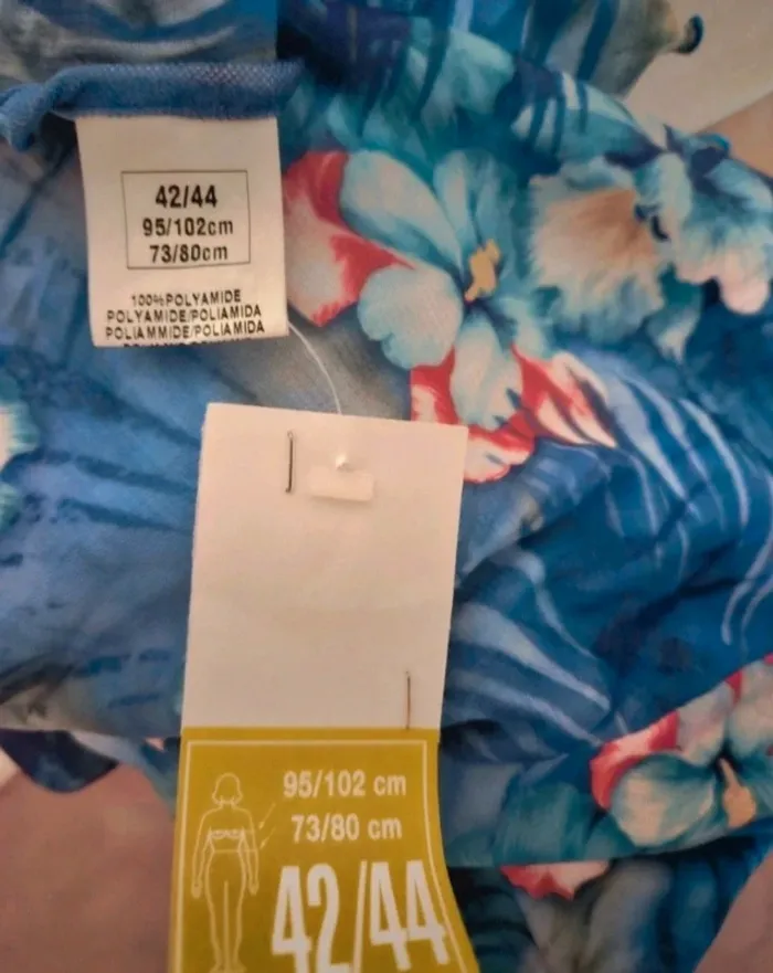 Robe bleu tropicale Taille 38/40 Neuve - photo numéro 4