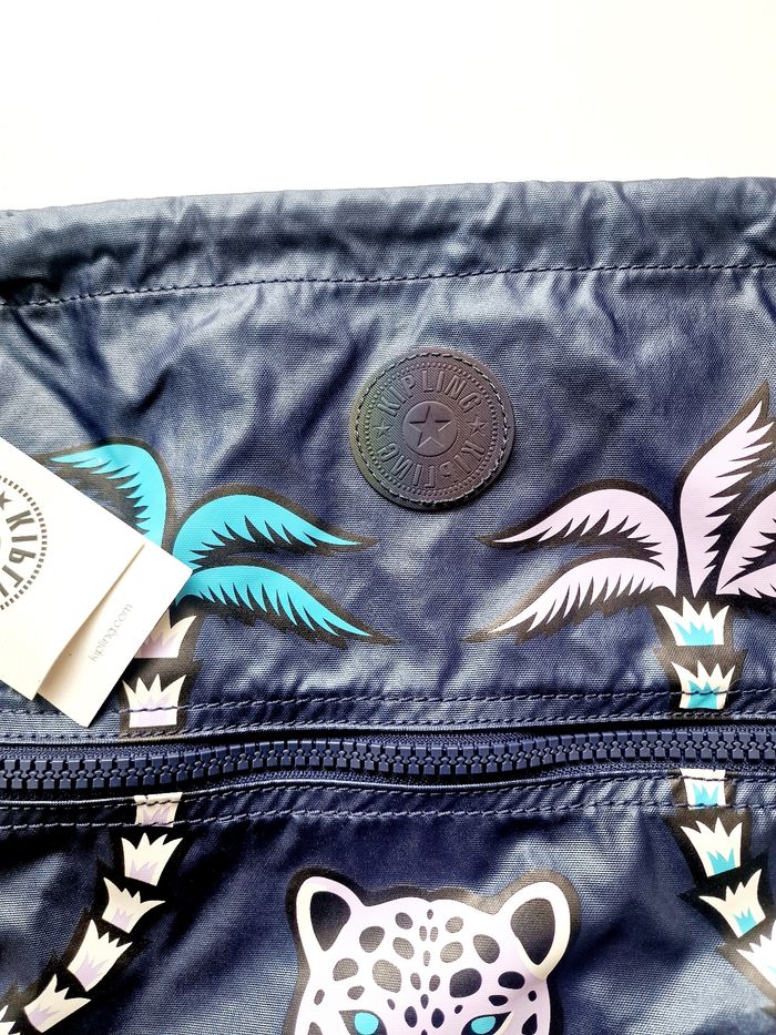 Kipling - Supertaboo - Admiral Blue Palm - Sac à dos / piscine / sport - Neuf avec étiquette ! - photo numéro 2
