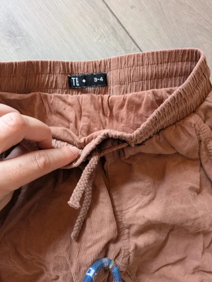 Pantalon doublé marron 3-4 ans tex - photo numéro 2