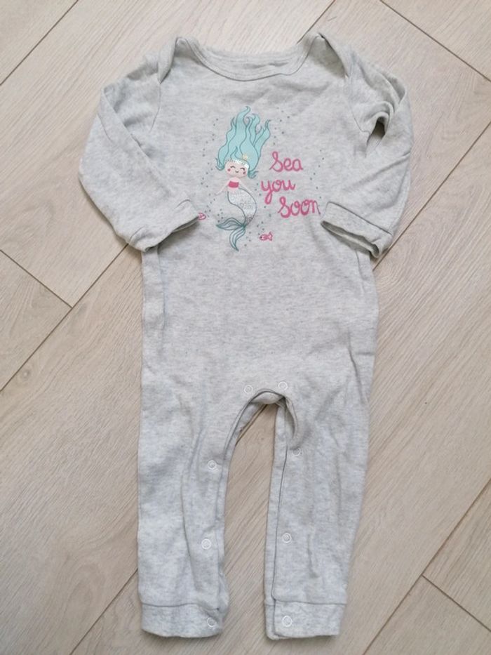 Pyjama in extenso sirène 80 cm