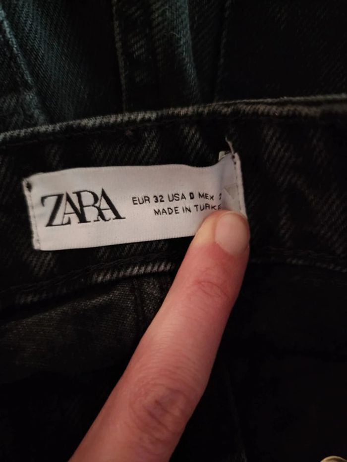 🌸Jeans Noir Jambes larges Zara Taille 32🌸 - photo numéro 6