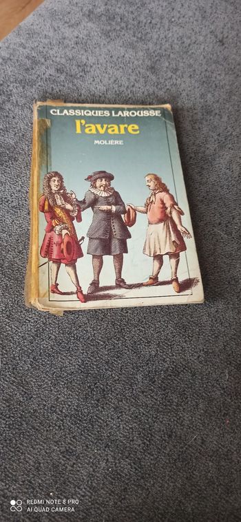 Livre l avare moliere