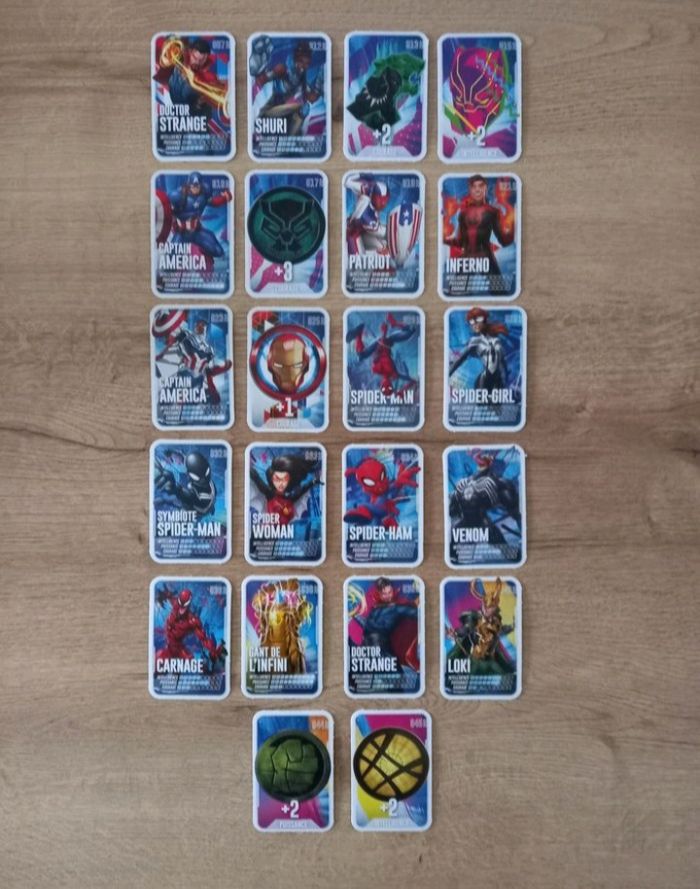 Cartes " Marvel 2022 " 44 + 12