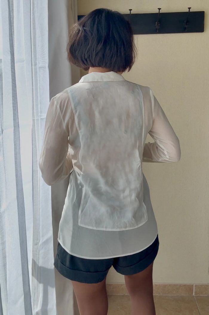 Chemise Esprit blanche taille 38  parfait état - photo numéro 3