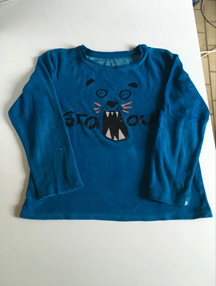 Pyjama Hiver deux pièces garçon satisfaisant taille 7 / 8 ans couleur bleu - photo numéro 2