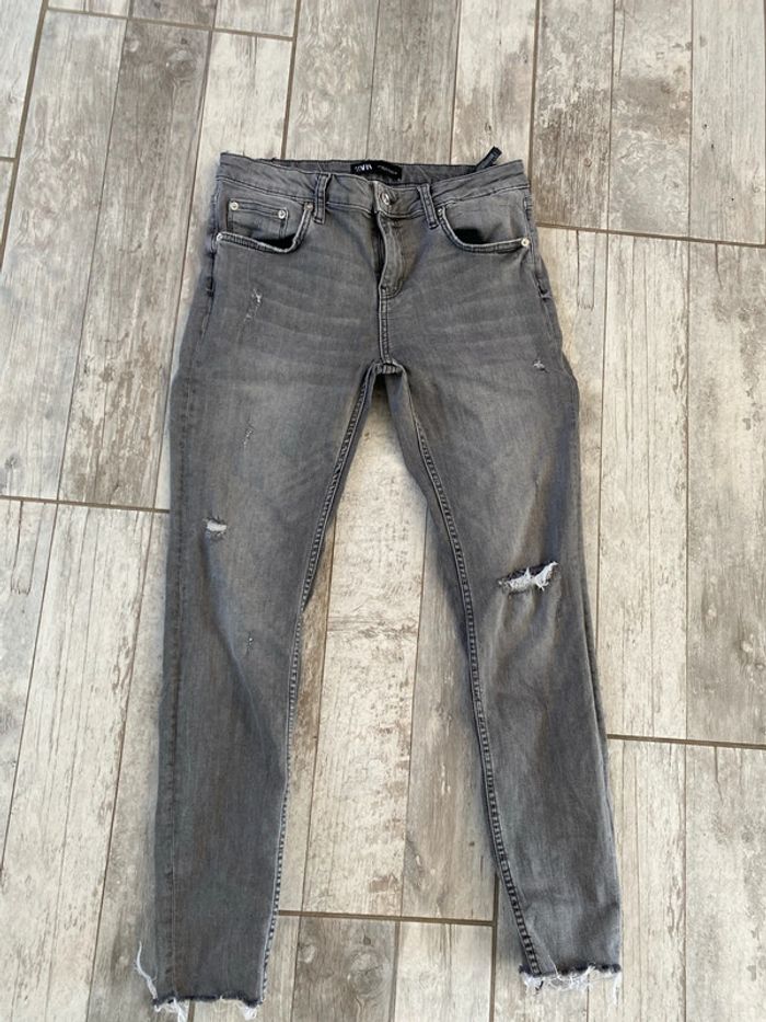 Pantalon jean Zara femme, taille 42 - photo numéro 2