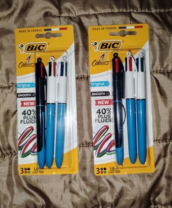 Lot de 6 bics (4 couleurs)