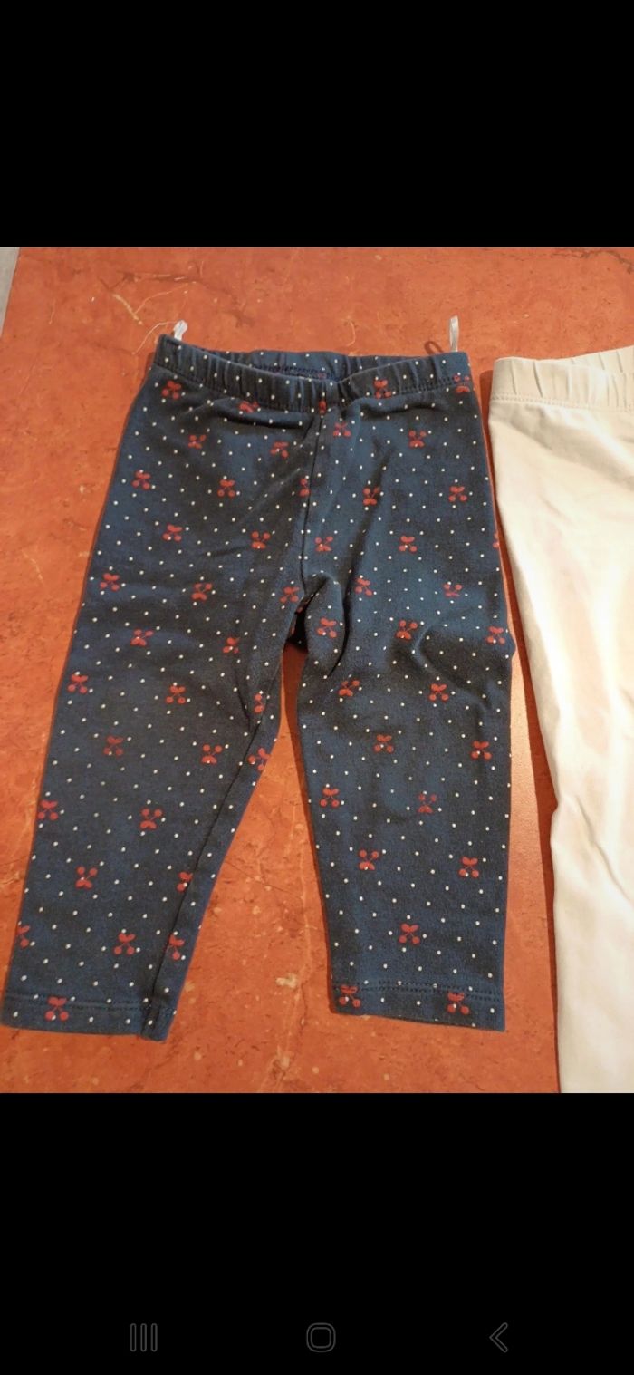 Lot de 3 leggings bébé taille 18 mois - photo numéro 3