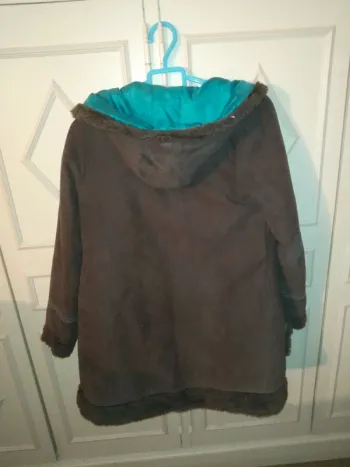 Manteau marron long