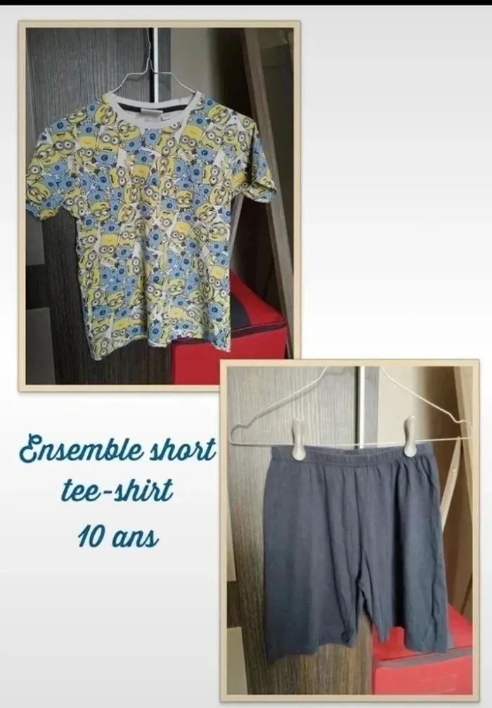 Pyjama short minions 10 ans
