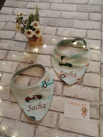 Bavoir bandana personnalisé