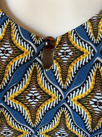 Tunique imprimé perle encolure taille 3