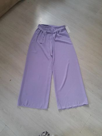 Pantalon large été lilas neuf avec étiquette  New collection
