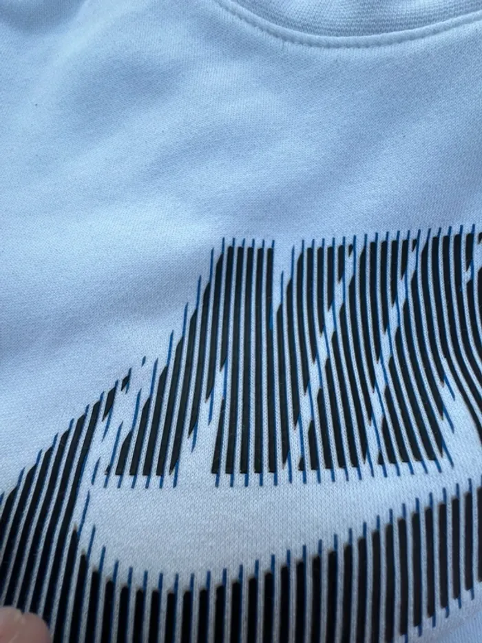 Pull Nike rétro blanc/noir taille S - photo numéro 6