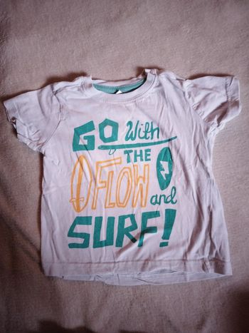 Tee-shirt Go with the Flow taille 2 ans
