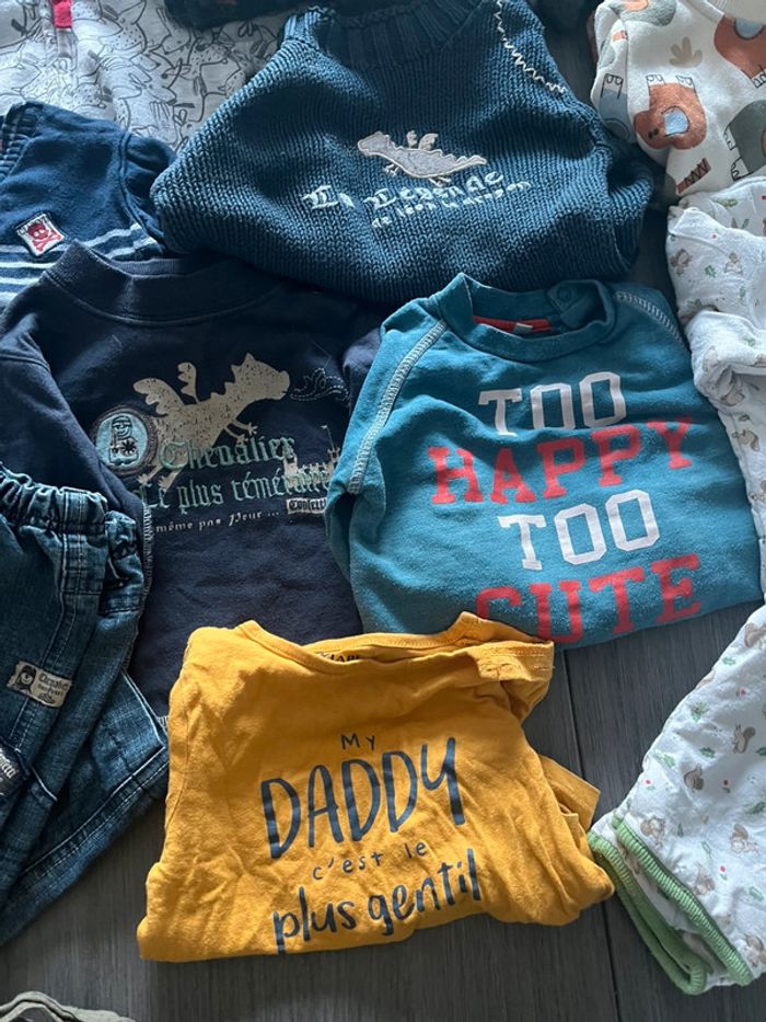 Lot vêtements bébé 12 mois garçon très bon état - photo numéro 9