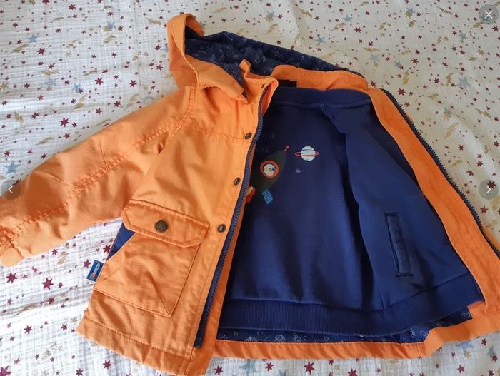 Manteau 3 en 1 Sergent Major Orange 2 ans 92cm - photo numéro 4