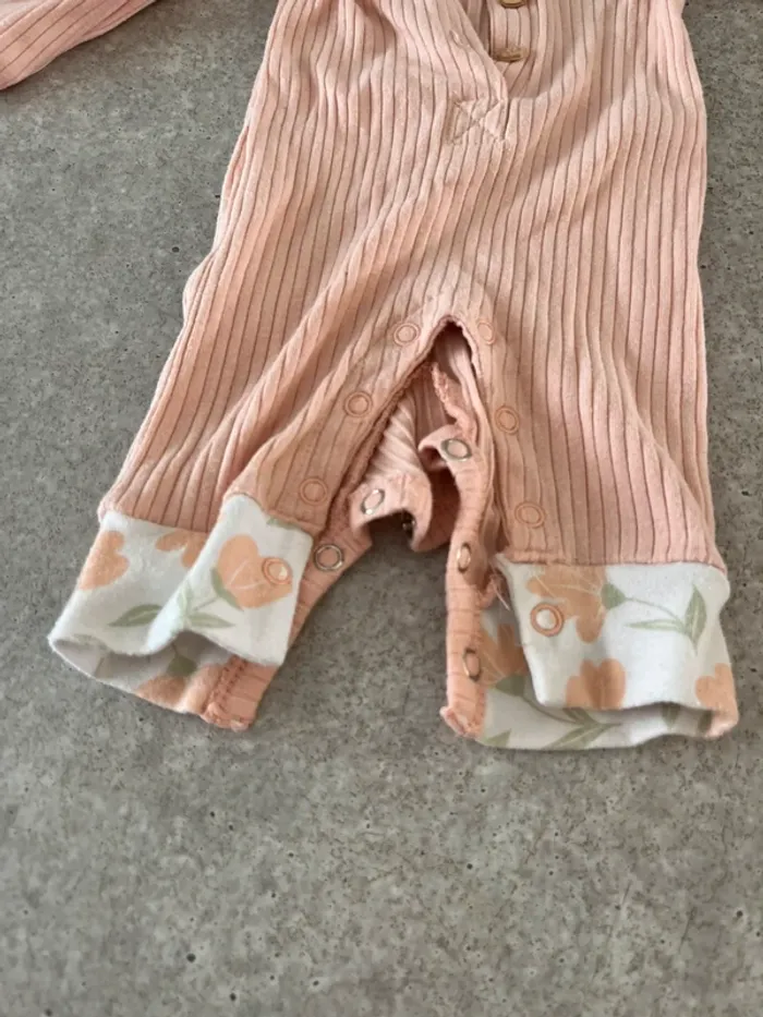 Pyjama saumon fille 0-3 mois - photo numéro 2