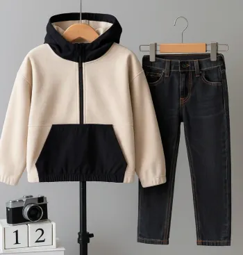 Sweat à capuche Polaire Enfant 10 ans