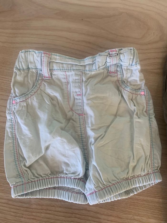 Ensemble Lot 2 bas été short jean léger + sarouel fleurs - photo numéro 3