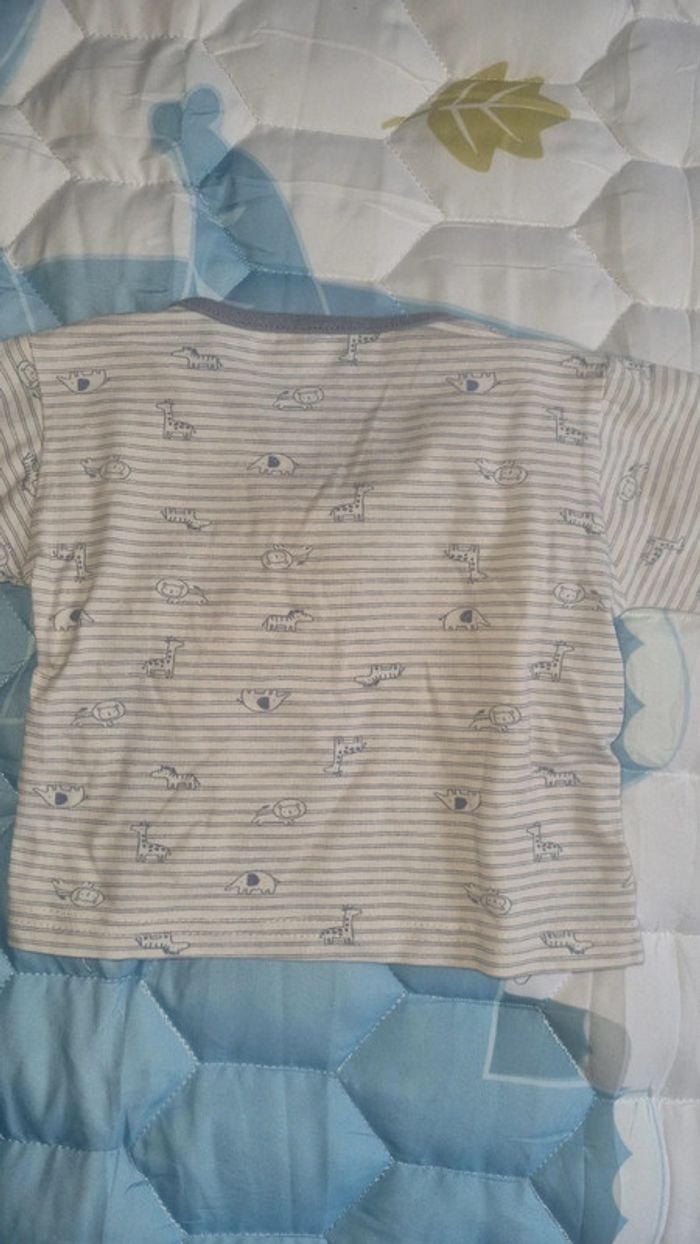 Tee-shirt manche longue 6 mois 68 cm en très bon état - photo numéro 5