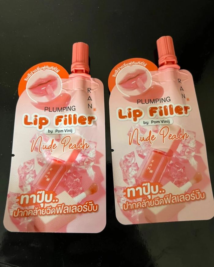 Lot de 2 gloss repulpants RAN Lip Filler – Couleur Peach – Neuf