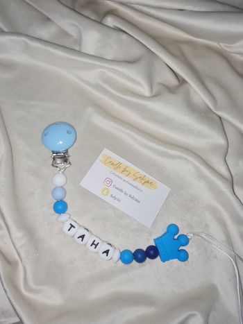 Attache tétine personnalisée