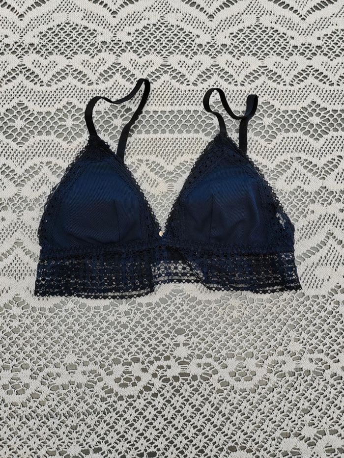 💙Soutien gorge bleu forme triangle 85B Kiabi