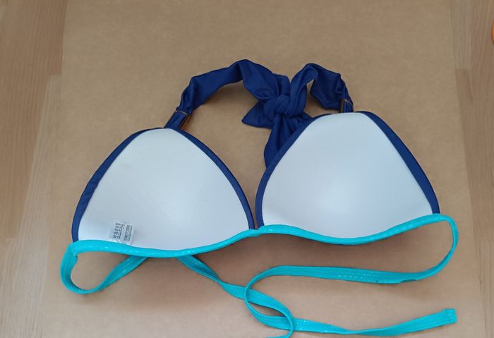 Maillot de bain bleu turquoise Rouge gorge T.L(40-42) - photo numéro 8