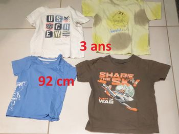 4 t shirt manche courte 3 ans