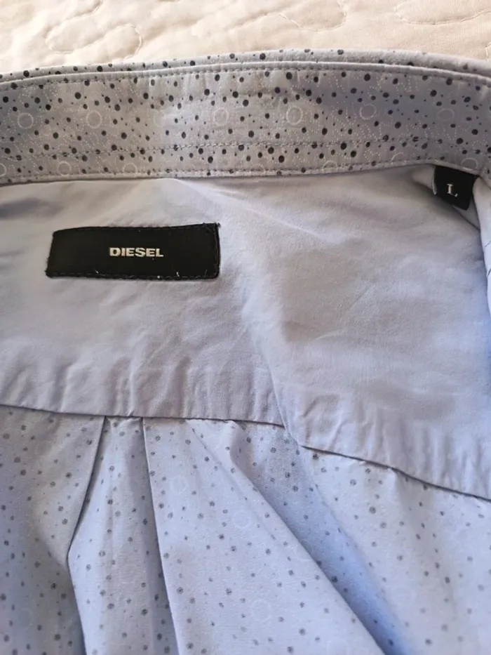 Chemise diesel bleu femme taille L - photo numéro 4