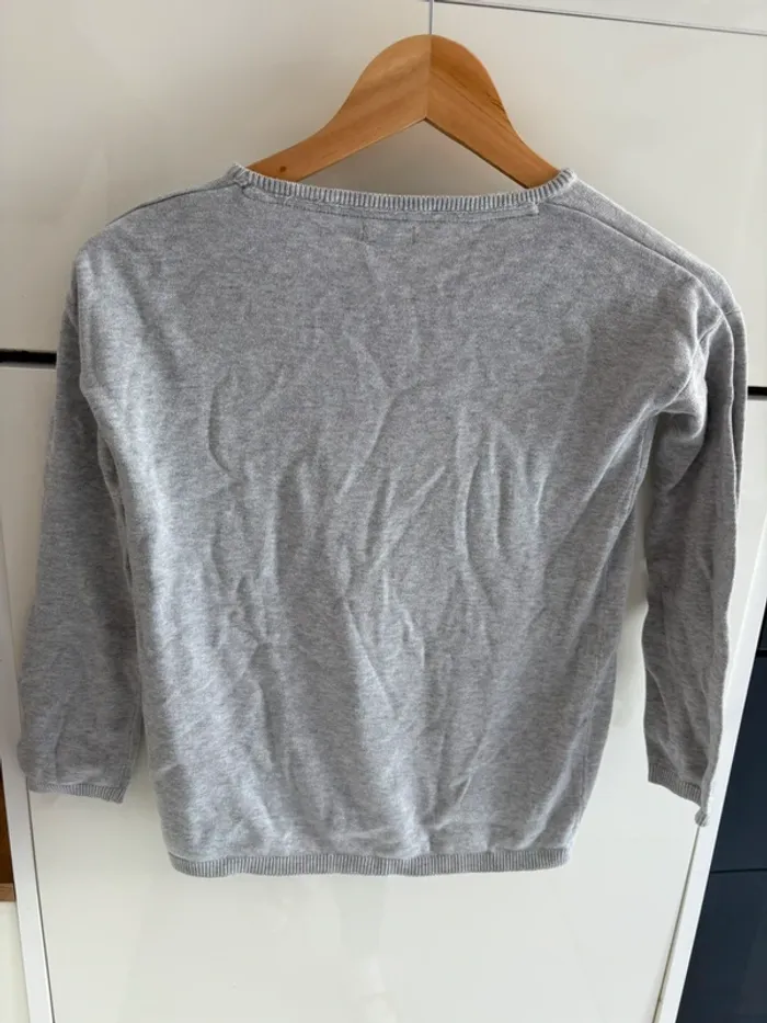 Pull gris fille 10 ans - photo numéro 4