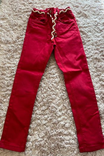 Pantalon Skinny avec ceinture tape à l’œil 7 ans