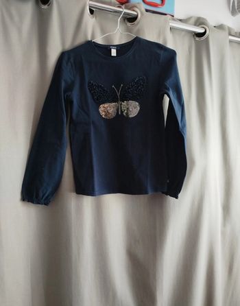 T-shirt fille papillon