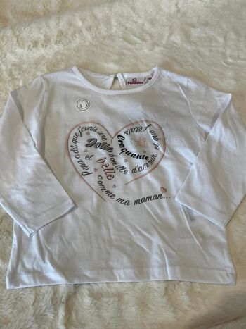 Tee shirt manche longue pommette