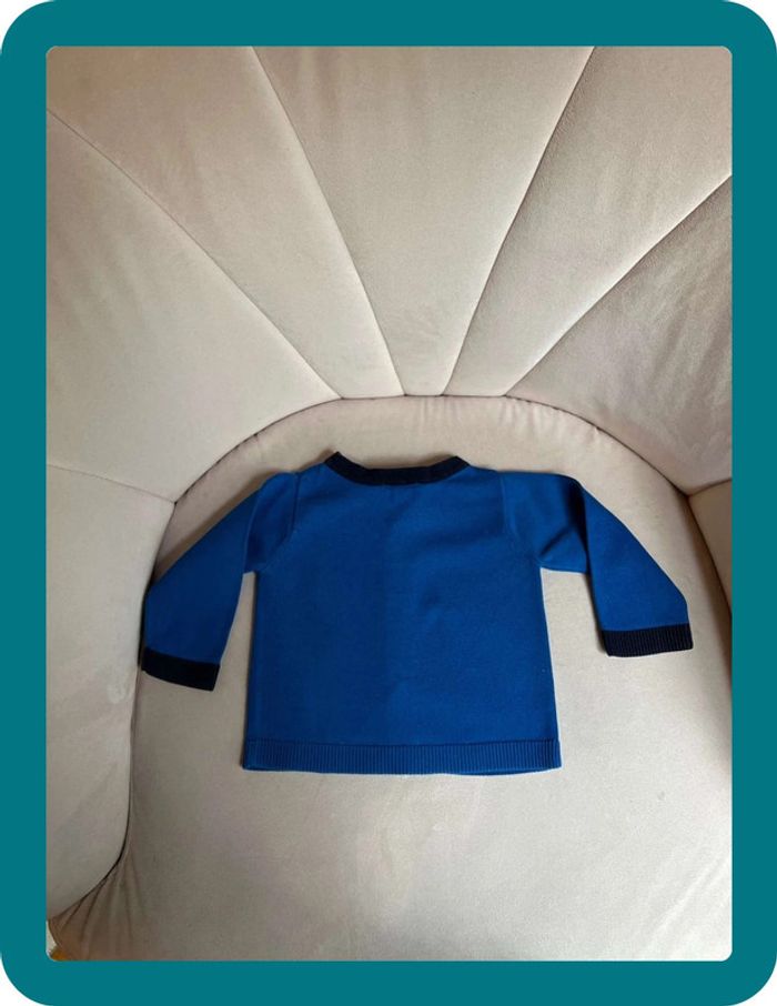 Gilet bicolore 100% coton 12 mois - Jacadi - photo numéro 7