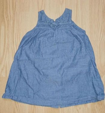 Robe Bleue Grain de Blé 12 mois (80cm)