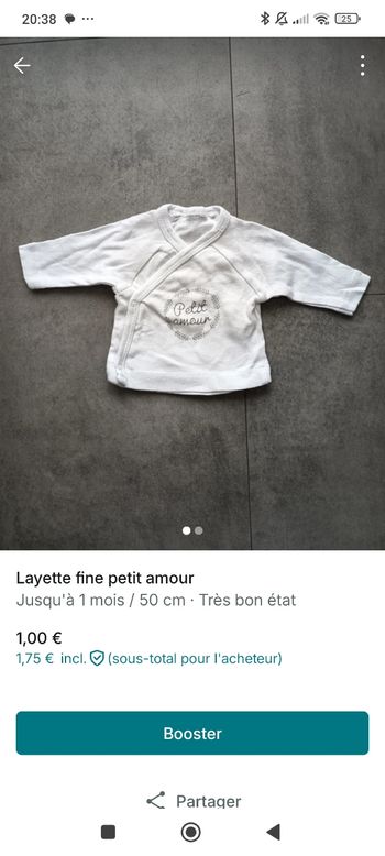 Layette fine petit amour 