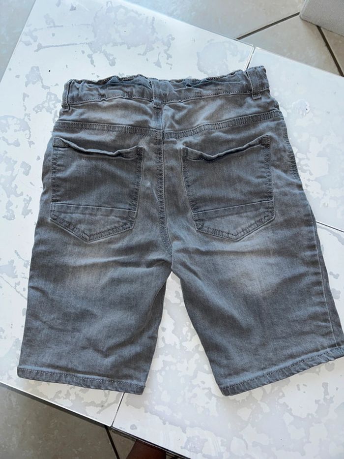 Short en jean gris garçon 12 ans Kiabi - photo numéro 4
